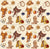 Country Western Collection: Cowboy motifs in tossed pattern Image