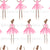 Dark Skin Ballerina Dancer - Light Pink Image