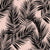 Palm leaves by MirabellePrint / Black on blush Image