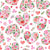 Loose Watercolor Florals as Hearts (Hugs and Kisses Valentines Collection) Image