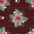 Pink Hibiscus and White Flowers with Palm and Alocasia Leaves on solid Wine, Tropical Floral Oasis Collection Image