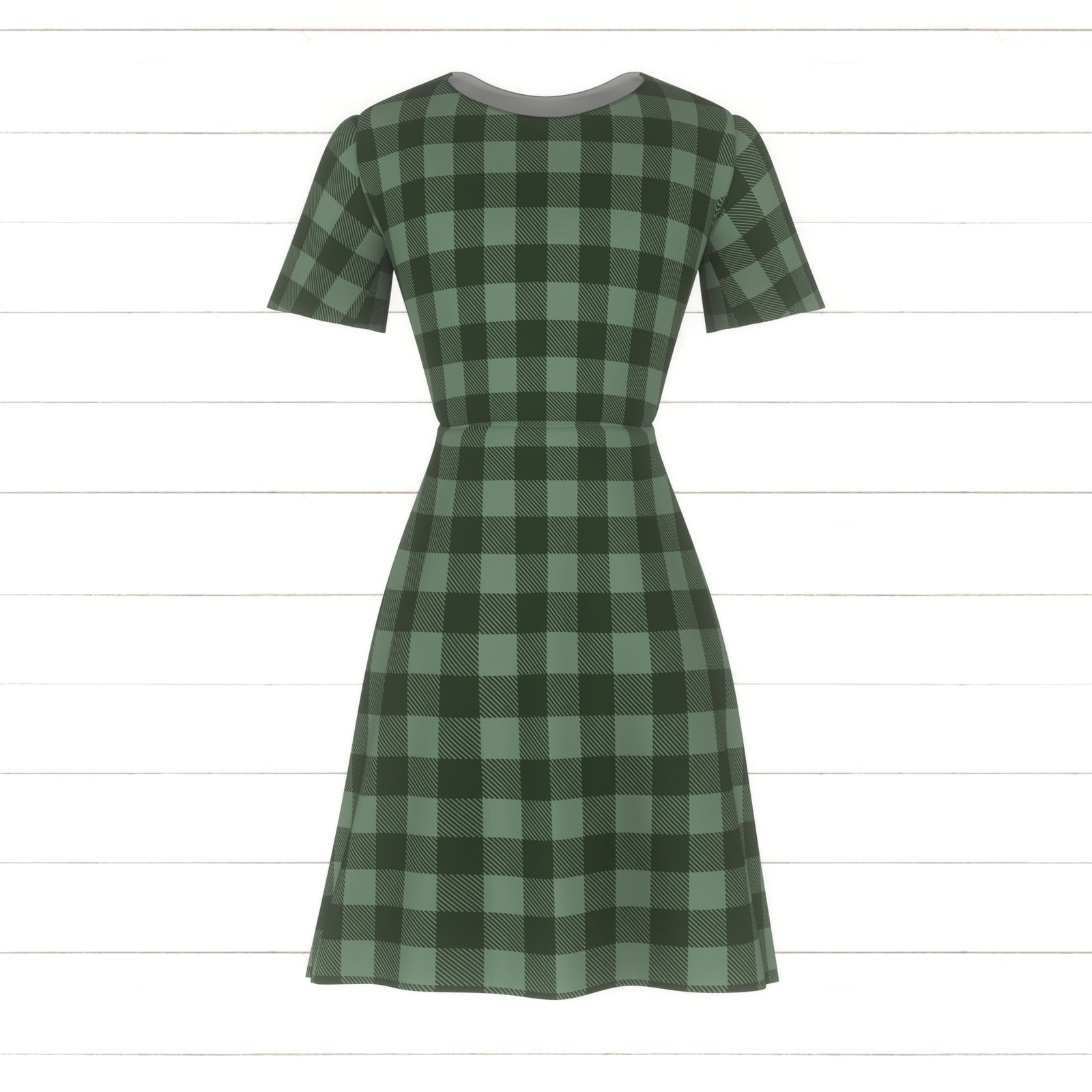 Merry Little Buffalo Check- Forest Fabric, Raspberry Creek Fabrics, watermarked