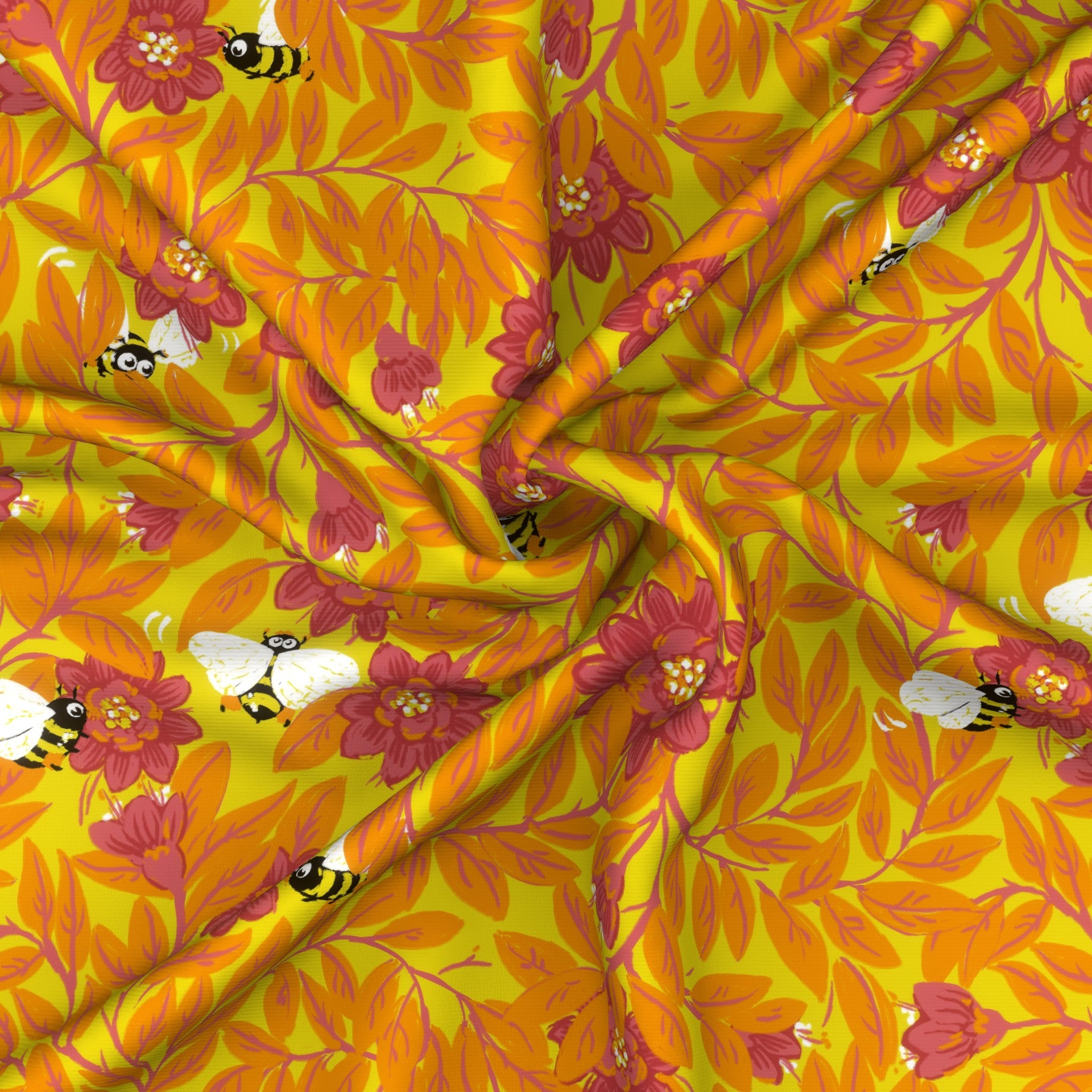 Bees and pollen, Pollinators. Fabric, Raspberry Creek Fabrics