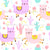 Children Collection:  Young llamas In Lavender And Pink With Cactus Image