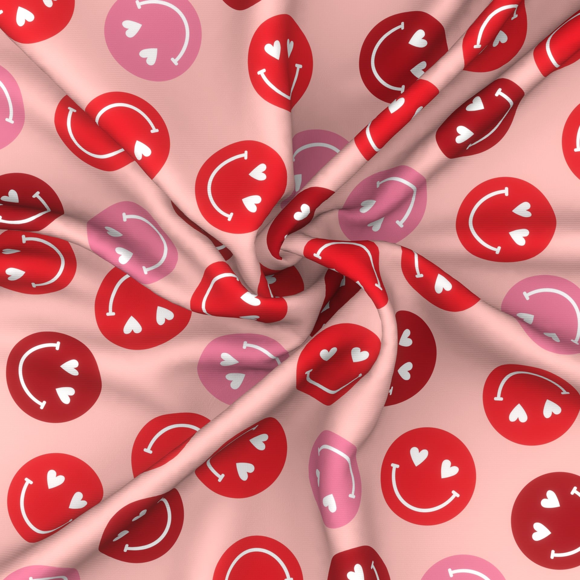 Heart Eyed Valentine Smiley Faces - Kelsi Pope , Raspberry Creek Fabrics
