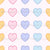 Rainbow Pastel Hearts on Pink, BE MINE Collection Image