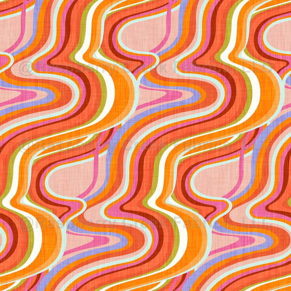 70s Groove - Blush, psychedelic twisted waves