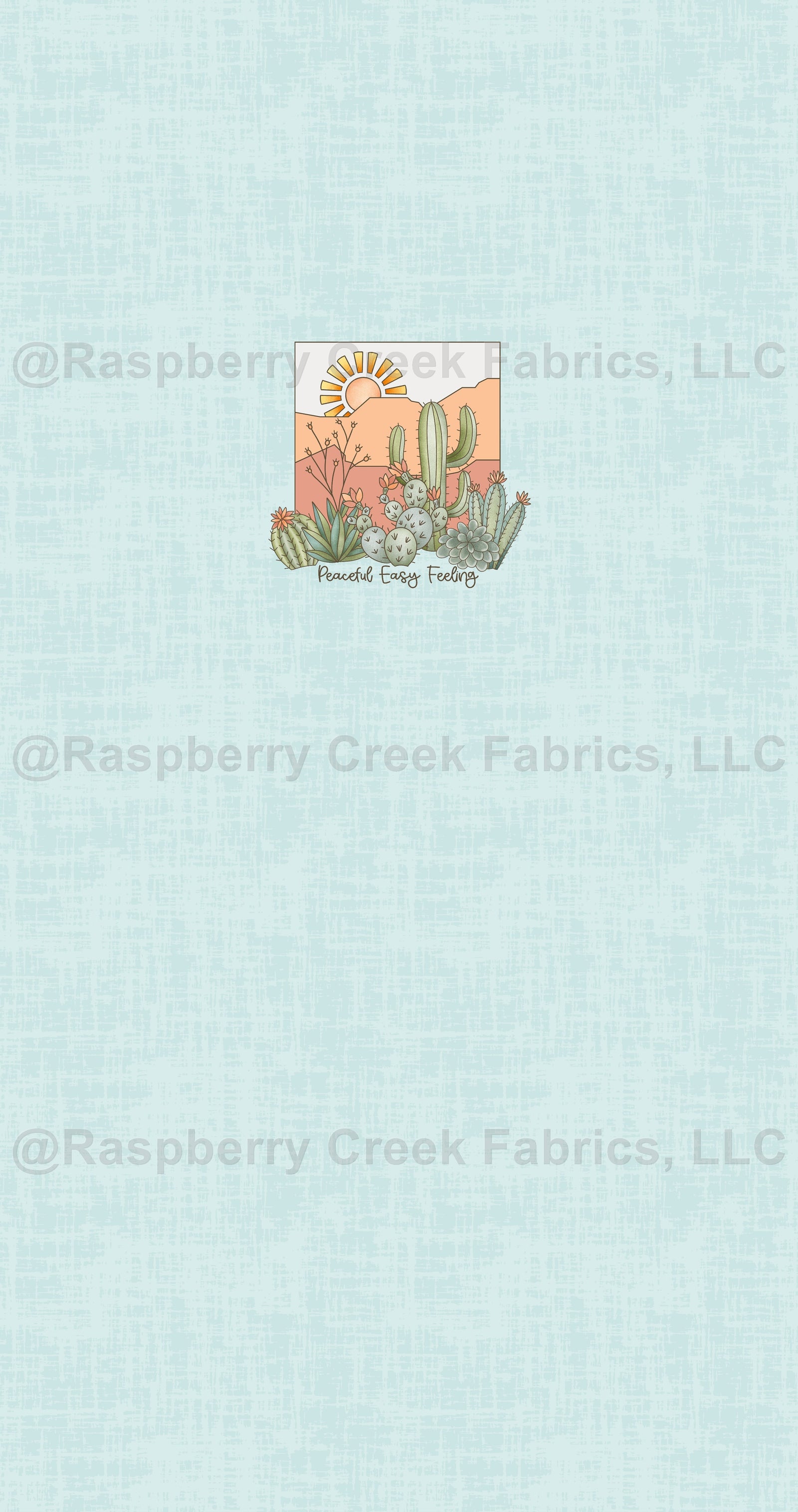 Mesa Panel- Peaceful Easy Feeling Fabric, Raspberry Creek Fabrics, watermarked