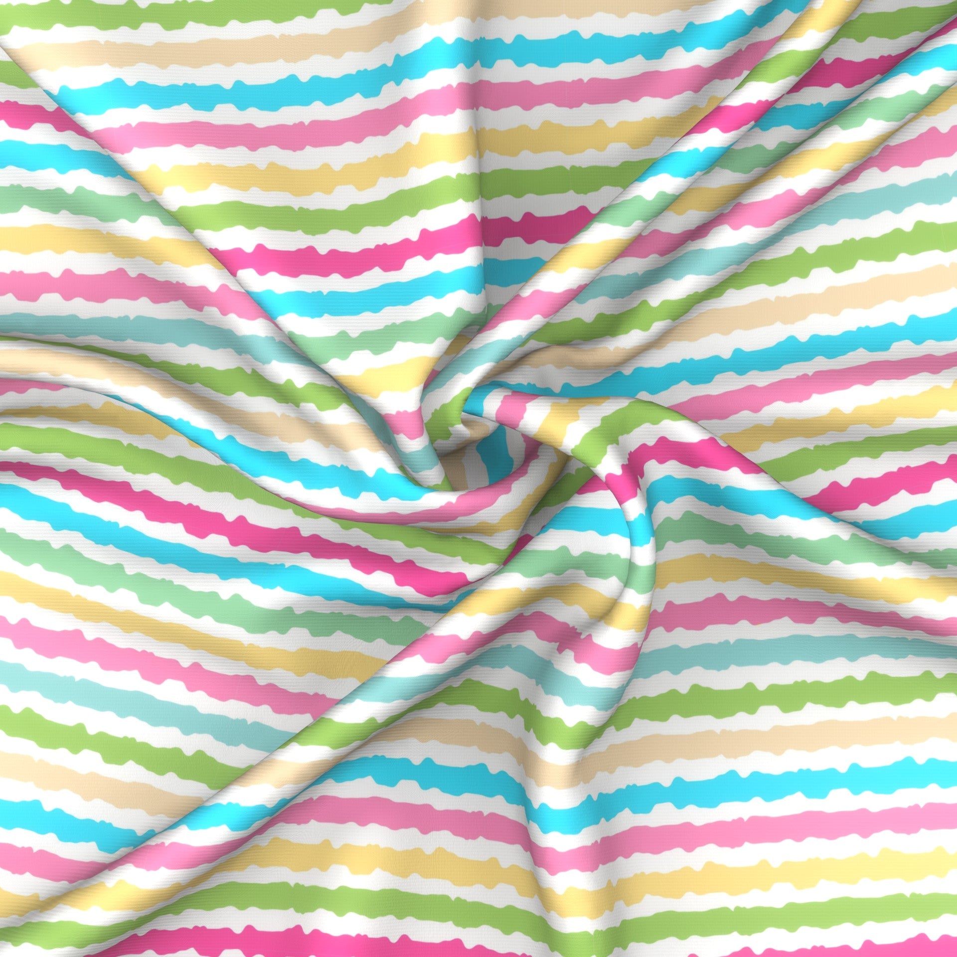 Pastel Stripes Easter Peeps Coordinate Fabric, Raspberry Creek Fabrics