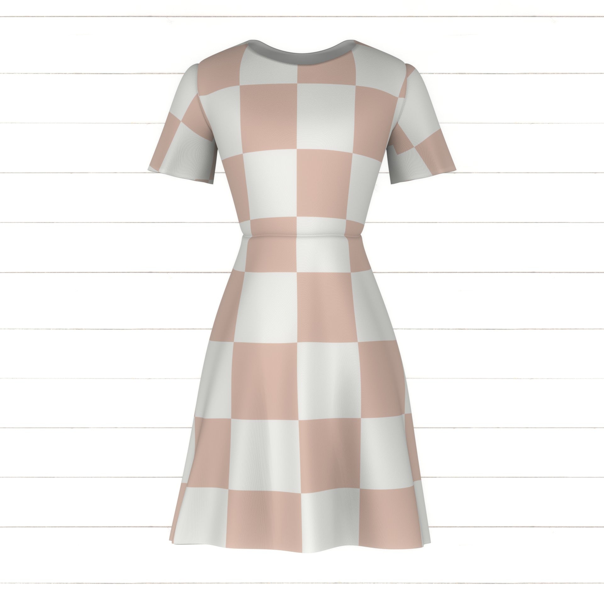 Pink Checkerboard Fabric, Raspberry Creek Fabrics
