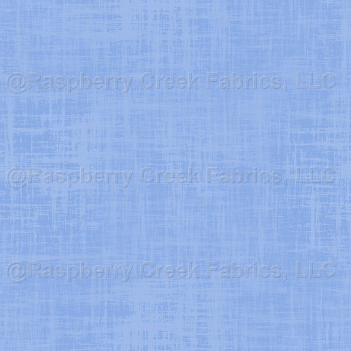 All American Textured PRINTED Solid- Medium Blue Fabric, Raspberry Creek Fabrics, watermarked