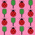 Red Ladybug Pickleballs and Paddles on Pink Polkadots Image