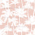Palm trees  by MirabellePrint / White on blush Image