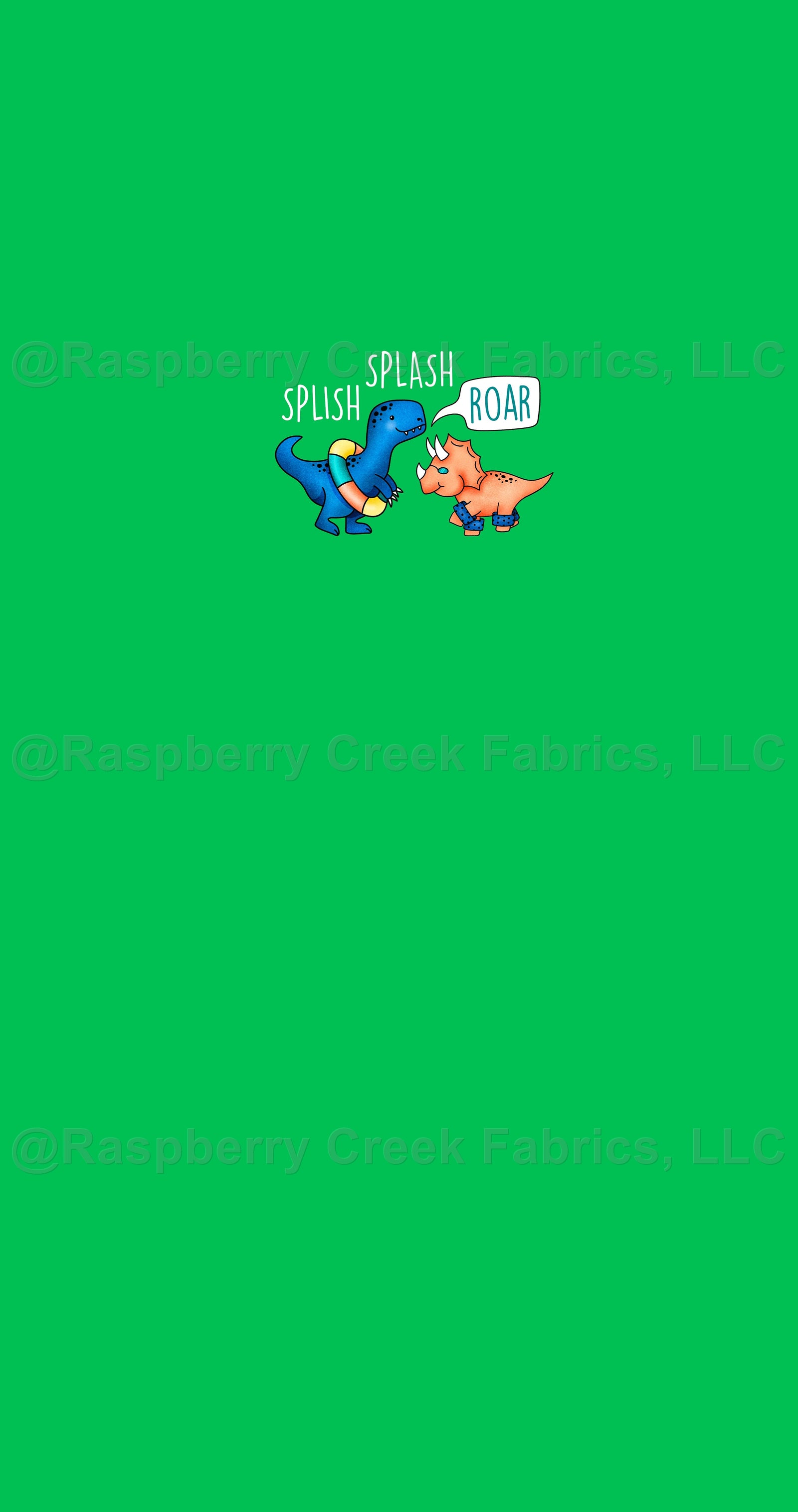 Far Out Panel- Roar Fabric, Raspberry Creek Fabrics, watermarked