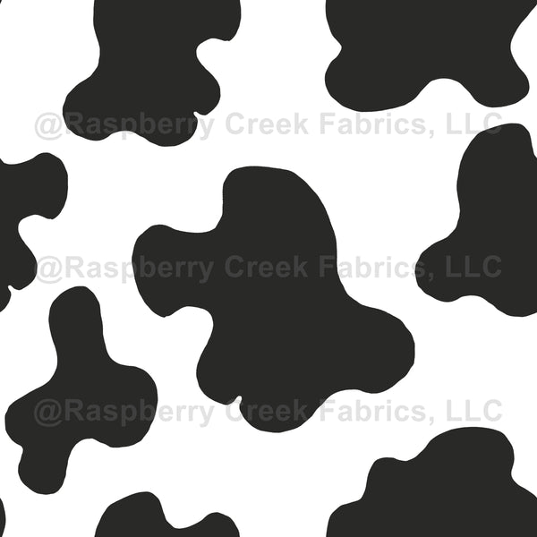 Black and white cow print wallpaper Raspberry Creek Fabrics