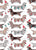 Origami Christmas Dachshunds sausage dogs // white background Image