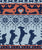 Fair Isle Knitting Doxie Love // grey background navy blue and orange dachshunds dogs bones paws and hearts Image