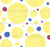 Party Polka Dots in Yellow, Magenta, and Cornflower Blue Image