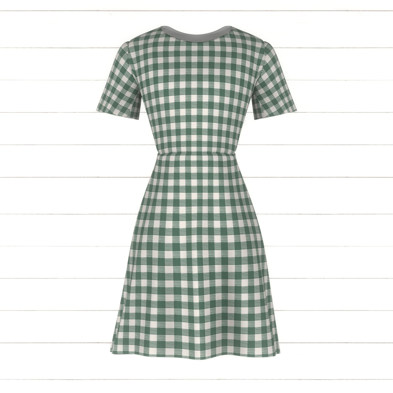 Down South Gingham Green Fabric, Raspberry Creek Fabrics, watermarked