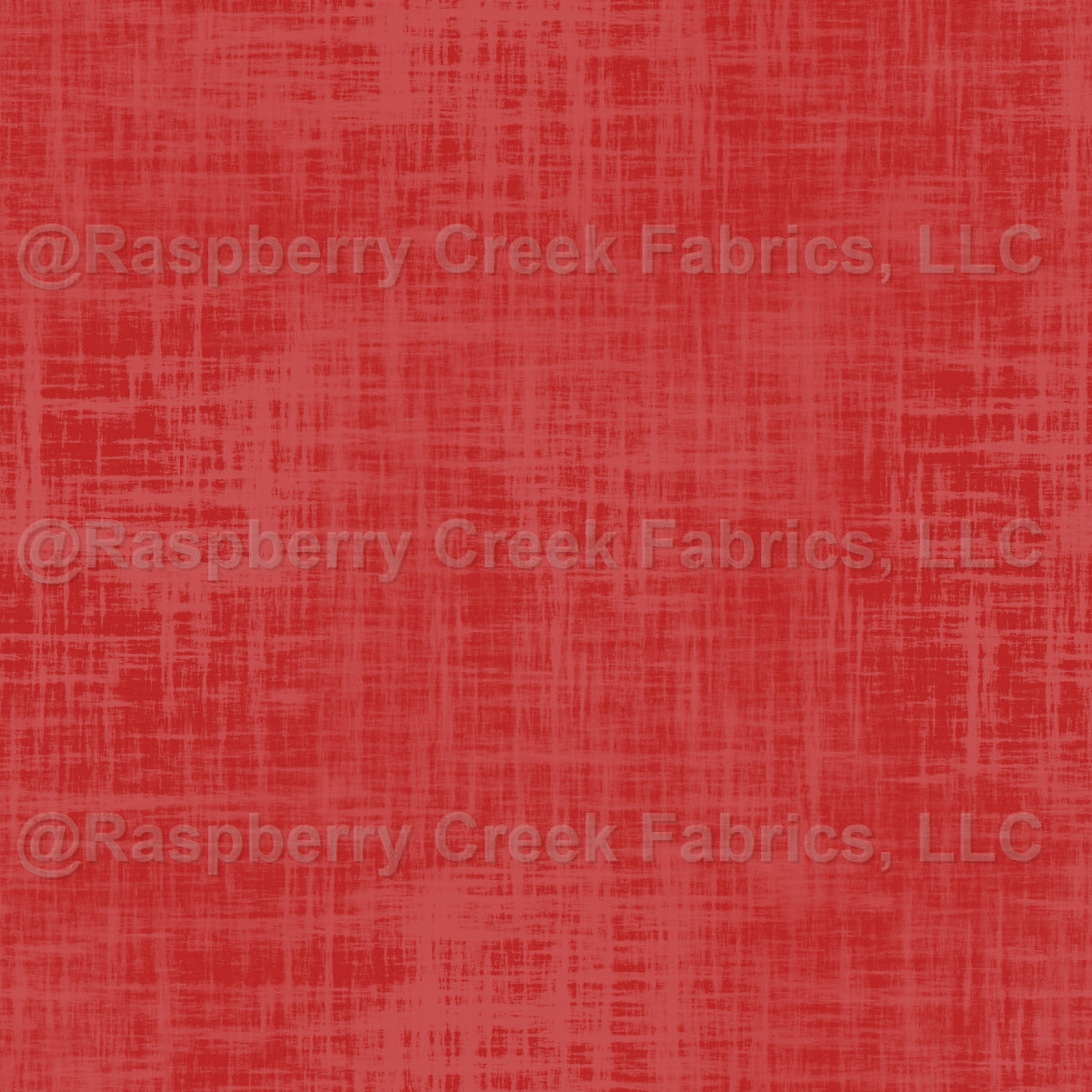 All American Textured PRINTED Solid- Red Fabric, Raspberry Creek Fabrics, watermarked