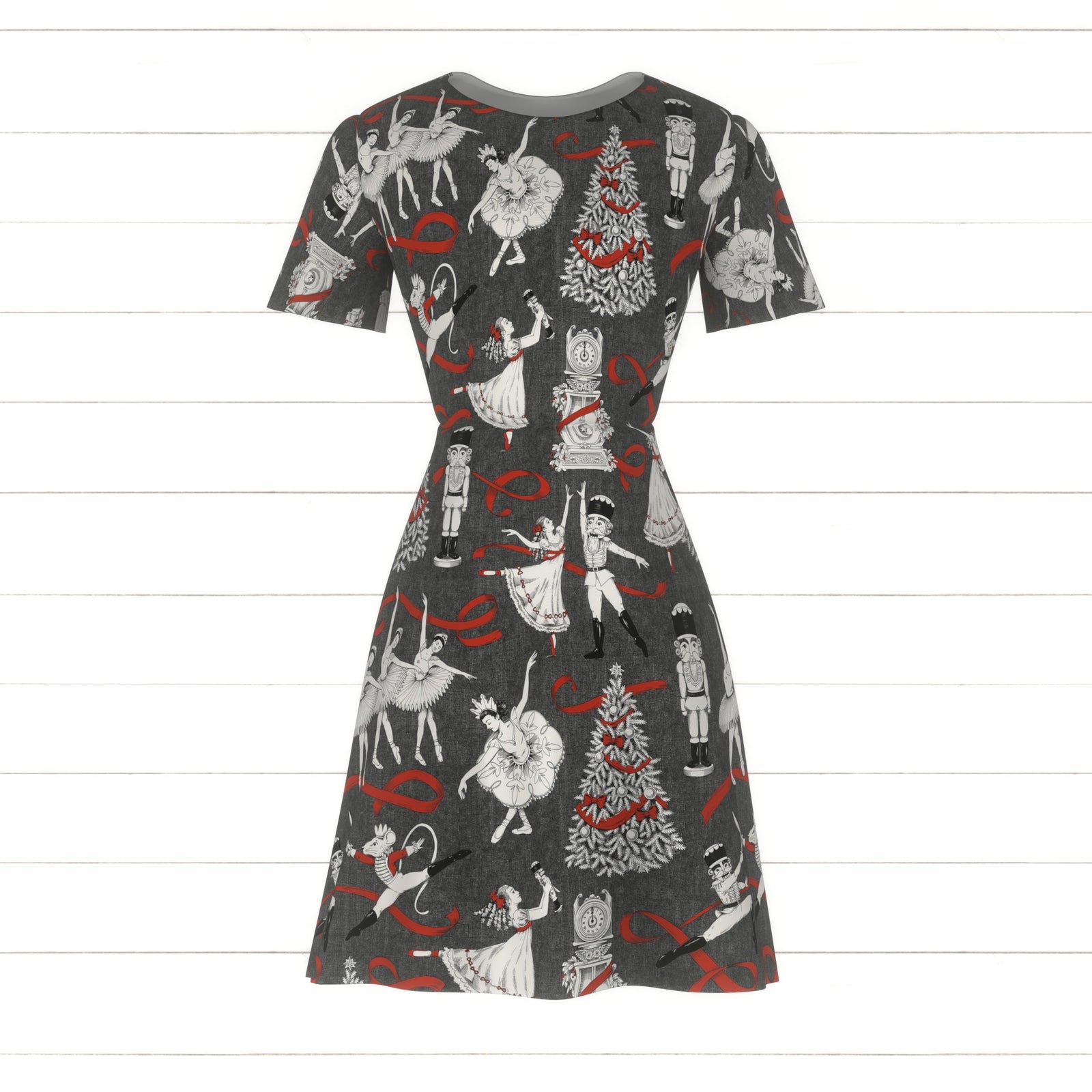 Christmas Nutcracker Ballet - Gray Linen
