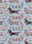 Origami Christmas Dachshunds sausage dogs // pale blue background Image