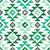 Aztec Geometric in Shades of Green Image