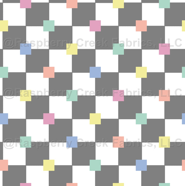 Checkerboard Gray - Raspberry Creek Fabrics