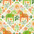 Spring Dala Horses on White Image