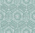 simple boho hex tile floral motif light spruce green Image