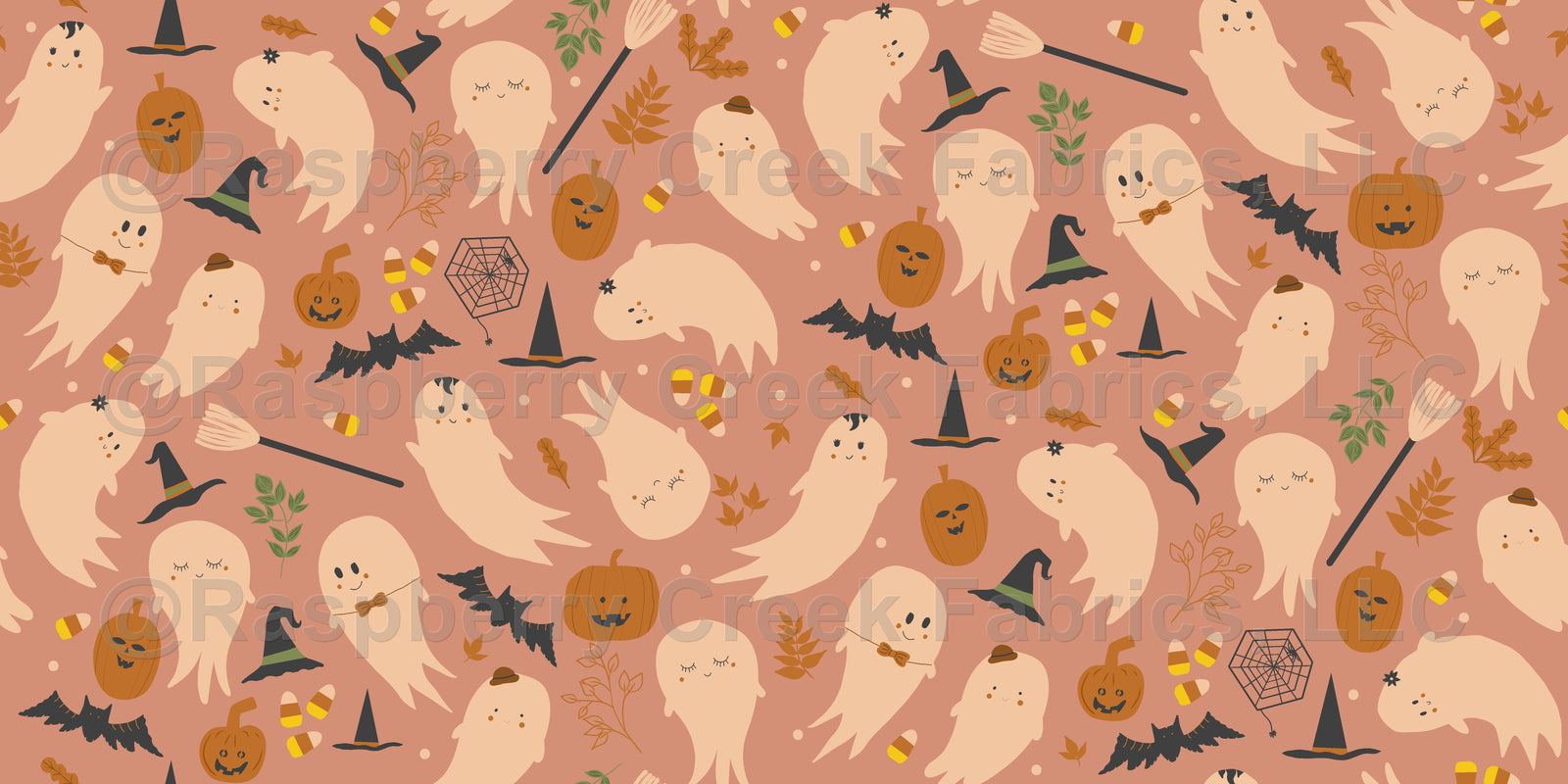 Not-So-Spooky Halloween Ghosts Witches Pumpkins