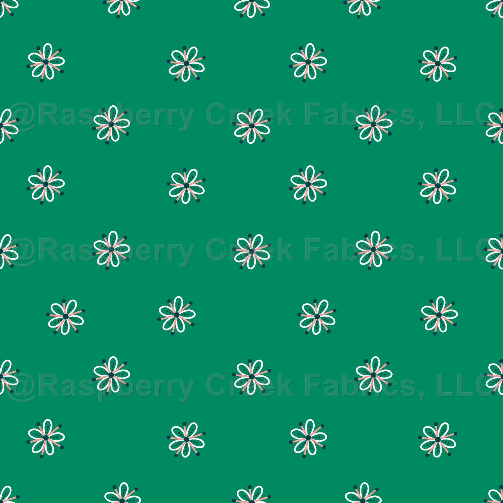floral ice crystals green