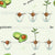 Seamless pattern with avocado seed propagation in a glass of water - House plants collection Image