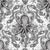 Octopus Damask in Black & White - Victorian Antique Steampunk Kraken Image