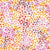 Lilac Magenta Yellow and Orange Bright Abstract Meadow Watercolor Floral Print Fabric, Blooming by Brittney Laidlaw Image