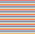 Navy Light Blue Red Orange and Grey Multi Stripe Print Fabric, Ninja Image