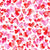 Overlapping Watercolor Pink and Red Hearts (Valentines Hugs and Kisses Collection) Image