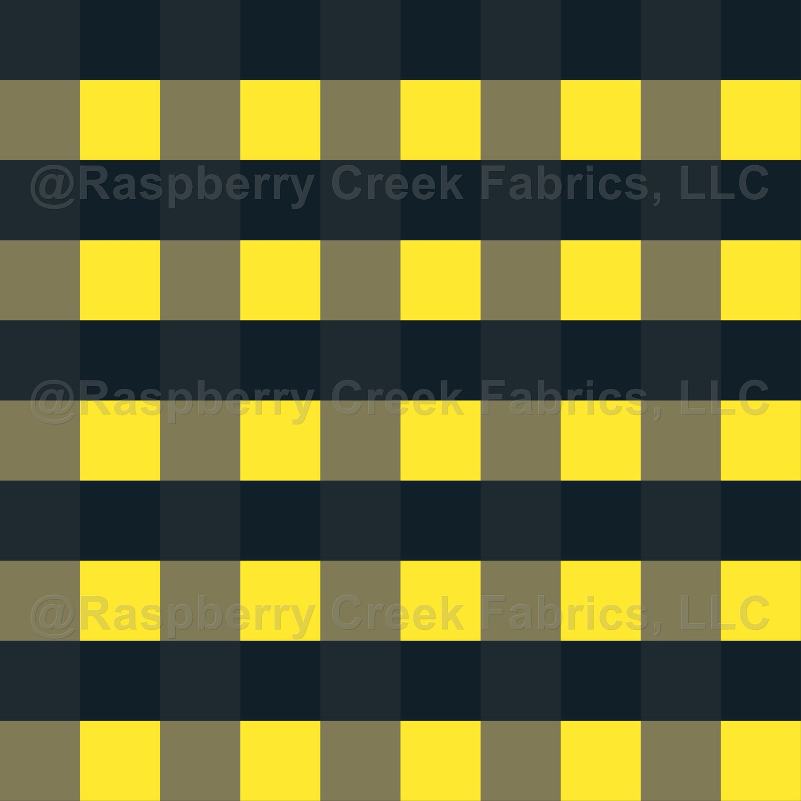 Grey, navy and yellow gingham