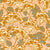 boho scalloped fan shaped marigolds PEACH + MUSTARD Image