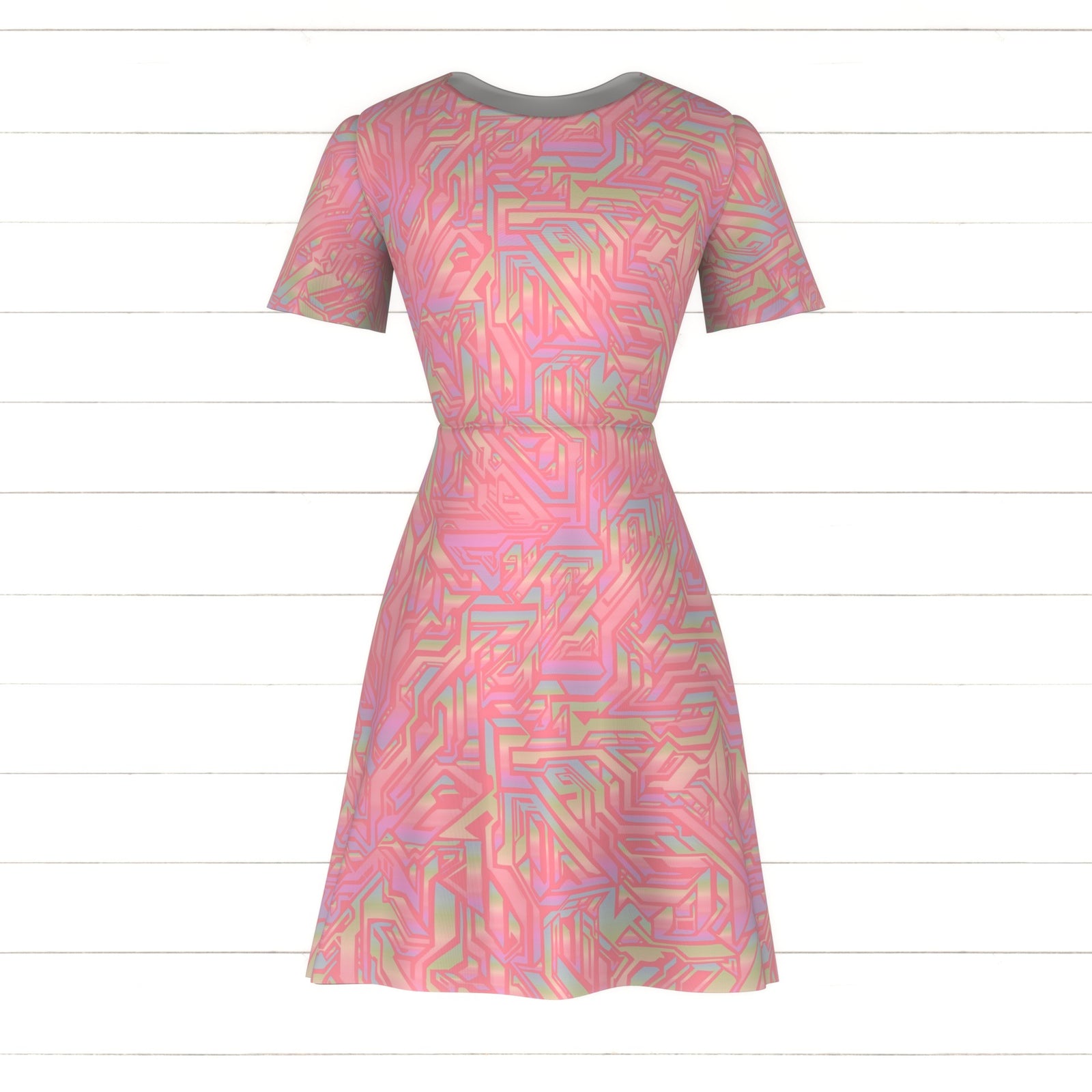CRYSTAL MAZE PINK AND RAINBOW PEARL