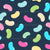 Pastel Jelly Beans Easter Peeps Coordinate on Navy Image