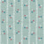 Red Teal Dusty Mint and White Vertical Star and Stripe Print Fabric, Americana by Kim Henrie Image