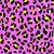 80s Leopard Print Neon Yellow & Orchid Purple Image
