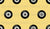 Retro Racers Collection, Tire Polkadots in Yellow, Medium, Race Day Fabric Image