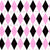 Pink and Black Argyle Wallpaper Image