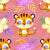 Tiger Meditating Terra Cotta Image