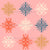 Snowflakes on a pink background, large Image