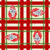 Winter Thyme Plaid with Gnome Image