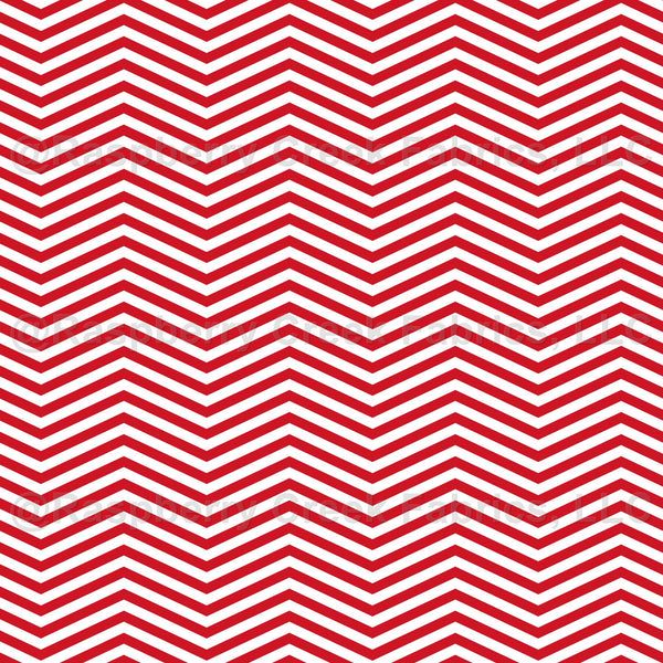 Red and white Medium scale chervron pattern - Raspberry Creek Fabrics