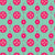 Starry Dotted Mint Mandalas - Mint Green, Dark Pink, and Pale Yellow - Geometric Image